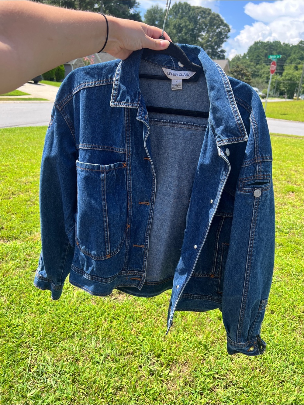 Dark Blue Denim Jean Jacket for Women